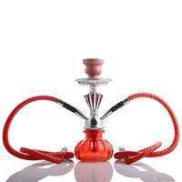 Pumpkin Complete Hookah Set with Bowl, Nipper, and Double Hose