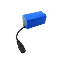 Sdoveb 7.4V 5200mAh Lipo Battery for Flytec 2011-5 1.5kg Loading Remote Control Fishing Bait Boat Battery Parts (Blue)