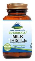 High Potency Milk Thistle -180 Kosher Vegan Capsules with 450mg Organic Milk Thistle Seed and Extract
