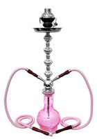 2 hose 28" Pink Hookah shisha nargila bar smoking pipe glass hookahs for sale