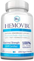 Hemovir - Best Hemorrhoid & Fissure Treatment for Rapid Healing; Reduce Itching,Irritation, Bleeding & Burning !100% Natural Ingredients - 45 Capsules - 60 Days Money Back Guarantee!