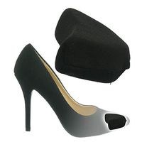 Front Toe Shoe Insert Cushion - Foam Padding Pain Relief Plug (Black)