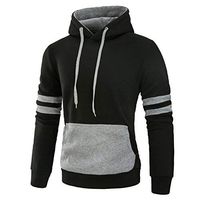 NEARTIME Men Hoodies Blouse, 2018 Spring/Autumn Men‘s Long Sleeve Casual Sweatshirt Splicing Pocket Sports Coat