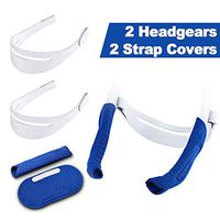 2 Pack CPAP Headgears for Philps Dreamwear + 2 PCS Strap Covers - Avoid Strap Slip-Off and Reduce Skin Irritation & Red Marks,Include All You Need for Your Dreamwear, Great Value Supplies