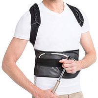 Air Pump Posture Corrector, with Shoulder and Lumber Support Belt, Adjustable Back Straightener Under Clothes and Providing Pain Relief from Neck, Back & Shoulder