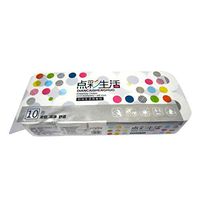 Kanzd Toilet Paper, 10 Rolls 4Ply White Bath Tissue Family Roll Paper Ultra-Soft Standard Rolls Tissue Paper Kitchen Paper Towels (B)