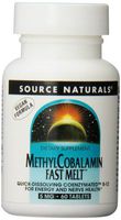 Source Naturals Vitamin B-12, 5 mg Supports Energy Production - 60 Fast Melt Vegan Formula