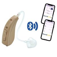 Soundtastic Aria Bluetooth Enabled Hearing Amplifier to Assist and Aid Hearing for Adults and Seniors, 10 Channels of Layered Noise Reduction, 4 Situation Memories (Beige, Left)…