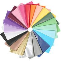UNIQOOO 200 Sheets 21 Colors Tissue Paper Gift Wrap Bulk, Assorted Rainbow Color Mix Gift Wrapping Paper, Great for Wedding, Gift Bags - Cover All Your Gifting & Crafts Idea Needs - 20X26