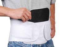 Bilt-Rite Mastex Health Lumbo Protech Back Support, White, Large