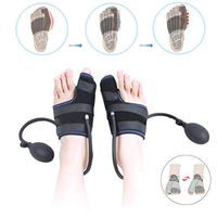 Inflatable Bunion Corrector Big Toe Straightener with Pneumatic Orthopedic Support Hallux Valgus Splint for Night Pain Relief, Hammer Toe Treat and Prevent, Bunion Surgery Recover,Black