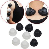VamsLuna 8 Pcs Silicone Vacuum Cupping, Back Massage Suction Cupping Tools for Relieving Body Muscle Tired, Improving Joint Pain Plantar Fasciitis
