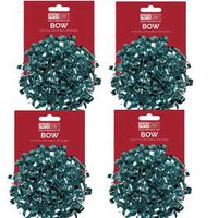 Gift Wrap Bows PaperCraft 4 Pack (Teal)