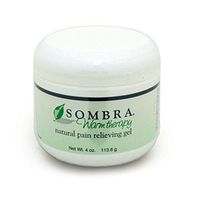 Sombra Warm Therapy Natural Pain Relieving Gel- Great Smelling Quick Absorption Formula for Pain Relief (4oz Jar), White