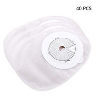 JIN One-Piece System Ostomy Pouch Drainable Bag Cut to Fit 25-50MM One-Time Use for Colostomy Ileostomy Stoma Care