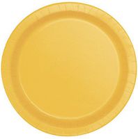 Unique Industries, Paper Plates, 16 Pieces - Yellow