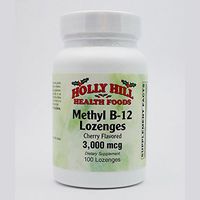 Holly Hill Health Foods, Methyl B-12, Cherry, 100 Lozenges