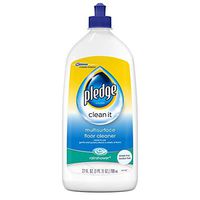 Pledge Wood Floor Cleaner Liquid, Shines Hardwood, Removes Dirt, Safe and Gentle, Rainshower, 27 fl oz - Pack of 6