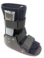 Fixed Cam Fracture Walker Boot with Metal Uprights for Sprains and Fractures, Mid Calf Height (Large)
