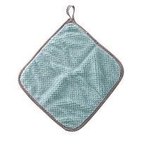 5 PCS Kitchen Double Side Coral Fleece Dish Washing Cleaning Cloth Towel Rag Wipe Sponges