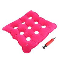 Bicaquu Pressure Sore Prevention Seat Square Cushion Anti-bedsores Inflatable Cushions(Pink)