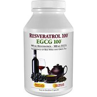Andrew Lessman Resveratrol-100 EGCG 100-30 Capsules – Two Naturally Occurring Anti-oxidants, Without Alcohol or Caffeine. Supports Body Tissues, Organs, Cardiovascular, Nervous Systems
