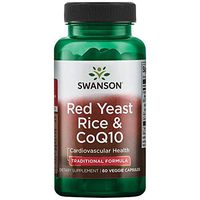 Swanson Traditional Red Yeast Rice & Coq10 60 Veg Capsules