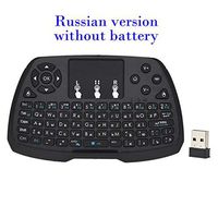 Calvas Russian EN ES Version 2.4GHz Wireless Keyboard Touchpad Mouse Handheld Remote Control for Android TV Box Smart TV PC Notebook - (Color: RU Version)