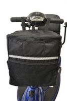 Diestco Soft Basket Scooter Accessory | Storage Bag Easily Attaches To Mobility Scooter Tiller | Storage For Personal Belongings, Valuables, Groceries, Etc.