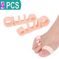 Orthopedic Bunion Corrector 2019 Upgrade Version Toe Separator Spacer Toe Straightener Toe Caps for Bunion Pads Relief Hammer Toe Corrector Use Newest Imported Silicone Material (2 Pair/4Pcs)