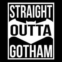 Chase Grace Studio Batman Inspired Straight Out Of Gotham Superhero Vinyl Decal Sticker|WHITE|Cars Trucks Vans SUV Laptops Wall Art|5.5" X 4"|CGS714