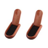 MIAO JIN 2 Pack Foldable Wood Smoking Pipe Holder Tobacco Pipe Stand Cigar Holder for Single Pipe