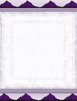 New Purple Geometric Letterhead Stationery Paper 51 Sheets