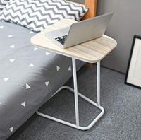 Overbed Tables for Eating and Laptops, Food Tray Desk, Sofa Side Table Nursing Reading Breakfast Table, Super Sturdy and Stable for Home Office and Hospital (Color : C)