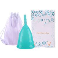 LWWOZL Menstrual Cup | Reusable Menstrual Cups of Silicone Soft Cup Women's Hygiene Cup Multi Size Optional (Color : Green, Size : L)