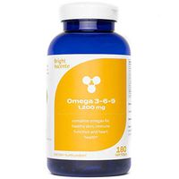 Complete Omega 3 6 9 Supplement - Flax Borage & Fish Oil Softgels - Promotes Positive Mood, Healthy Skin & Overall Well Being (1200mg)