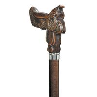 Cowboy Western Saddle Handle walking Cane imported from Italy