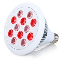Queentres Infrared Therapy Bulbs Red LED Light Pain Relief Massage Body Shoulder Back Heating Lamp Bulbs Physiotherapy 12/24W