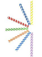 Biodegradable Paper Straws by EcoFriendly in Assorted colors - Bulk Paper Straws for Juices, Shakes, Smoothies, Party Supplies Decorations (200, Paper Straw)