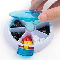 Lazinem Durable Practical 7 Girds Pill Box Medicine Tablet Storage Vitamin Dispenser Pill Dispensers & Reminders