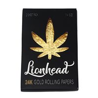 24K Gold Rolling Papers 2-Sheet Pack - Lionhead