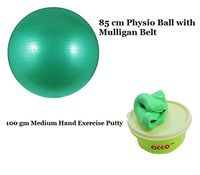 ACCO Improve Grip Strength 100gm Medium Exercise Putty with Fitness Exercise Stability 85cm Physio Gym Ball
