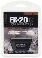 Etymotic Research ER20XS High-Fidelity Earplugs (Concerts, Musicians, Airplanes, Motorcycles, Sensitivity and Universal Hearing Protection) - Large, Clear Stem