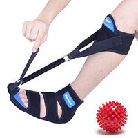 Plantar Fasciitis Night Splint Drop Foot Brace - New & Improved Foot and Leg Stretcher for Effective Relief from Plantar Fasciitis, Achilles Tendonitis, Heel, Ankle and Calf Pain (S)