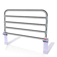 LLF Foldable Stainless Steel Elderly Bedside Safety Rail, Adjustable Bed Rail Guard Safety Side for Home Hospital, 2 Sizes (Size : 60cm)