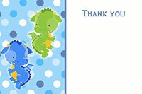 30 Blank Cards Invitations Thank You Cards Dragon Twin Boys Kids Birthday Party Baby Shower + 30 White Envelopes