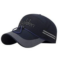 Meidexian888 Quick-drying Reflective Running Cap A Quick Dry Hat for Men The Flashback 360 Sports Cap (Navy)