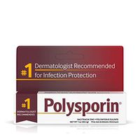 Polysporin First Aid Topical Antibiotic Ointment with Bacitracin Zinc & Polymyxin B Sulfate, For Infection Protection & Wound Care Without Neomycin, Travel Size, 1.0 oz