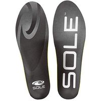 SOLE Sport Medium Volume Footbed Insoles, Mens Size 4.5-6 / Womens Size 5.5-7 Black