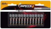 IMPECCA All Purpose Alkaline AAA Batteries- Platinum Series |High Performance| Long Lasting Shelf Life| Leak Resistant| (24 Pack)